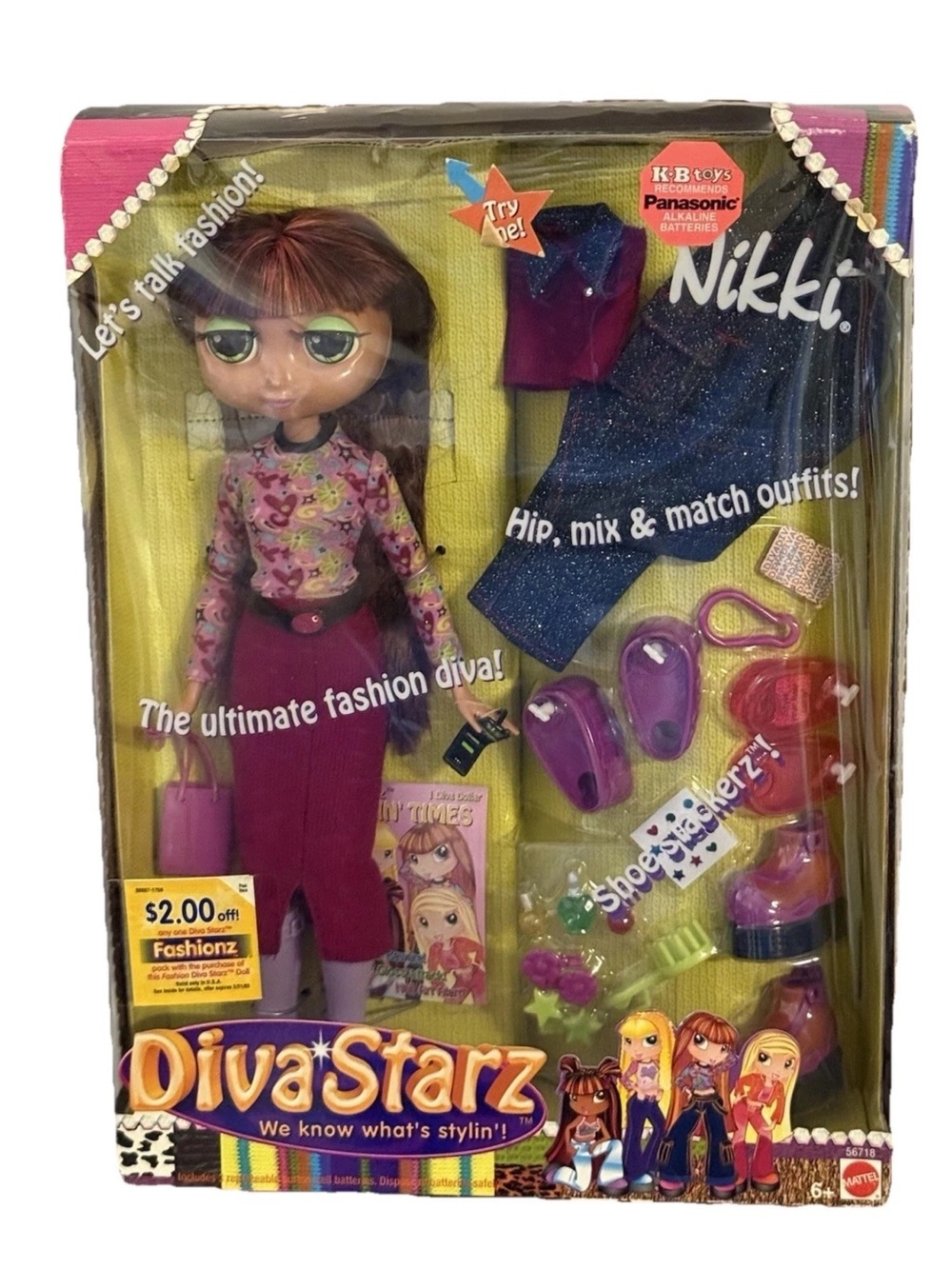 Nikki Fashion Doll - Purple Outfit Playset